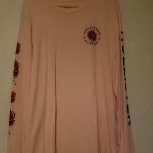 Hollister Pink Long Sleeve Shirt